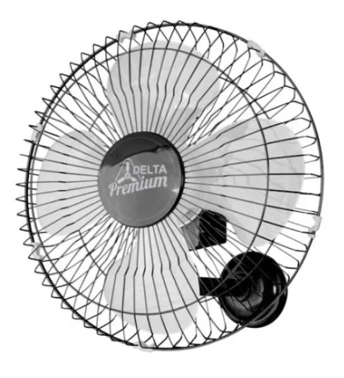 Imagem do produto VENTILADOR OSCILANTE PAREDE 50CM 170W BIVOLT GR/FE PRETO PREMIUM 71-5425