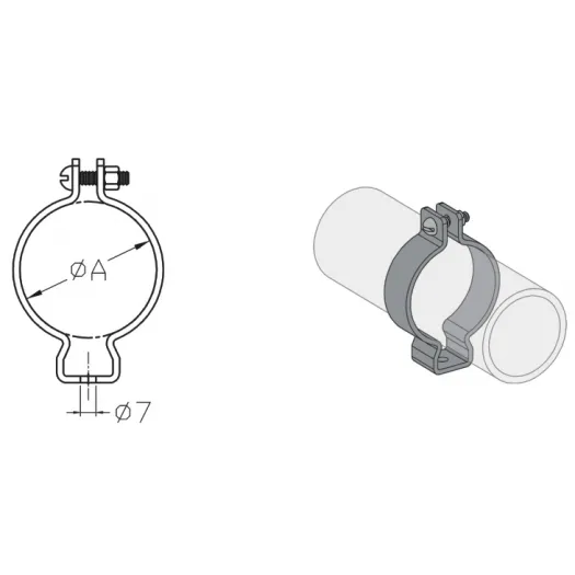 Imagem do produto ABRAC TIPO D 1.1/2" C/PARAF