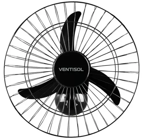 Imagem do produto VENTILADOR OSCILANTE PAREDE 50CM 200W BIVOLT PRETO PREMIUM