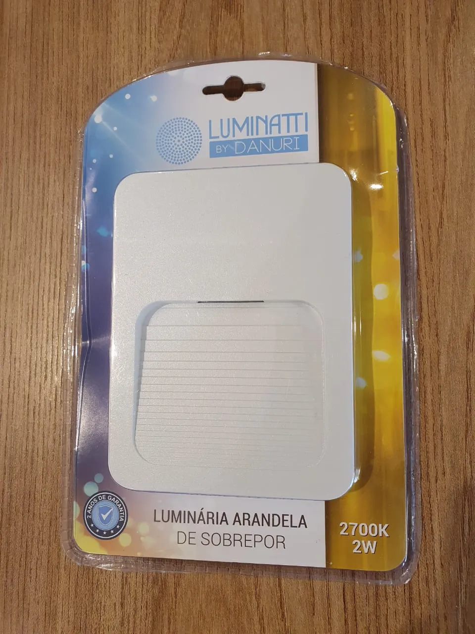 Imagem do produto BALIZADOR LED PAREDE 2W 2700K 4X2 BIV BRANCO IP65 (SCG)