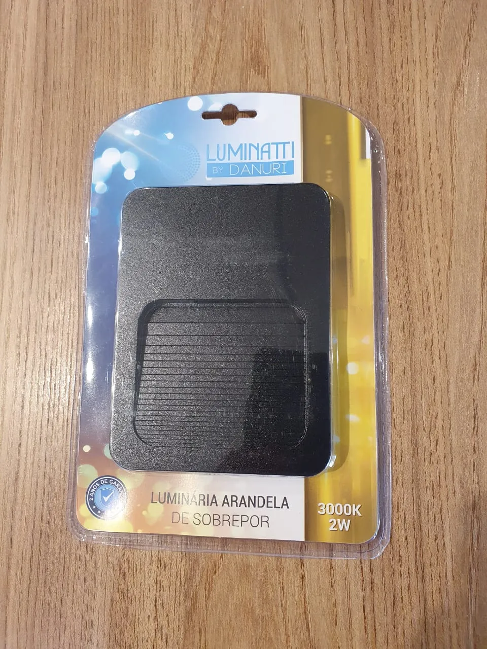Imagem do produto BALIZADOR LED PAREDE 2W 2700K 4X2 BIV PRETO (SCG)