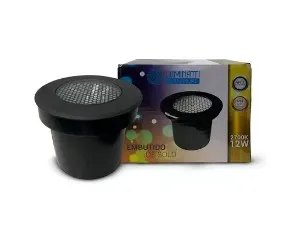 Imagem do produto BALIZADOR LED EMB SOLO FLAT 12W 2700K BIV IP67 PRETO (SCG)