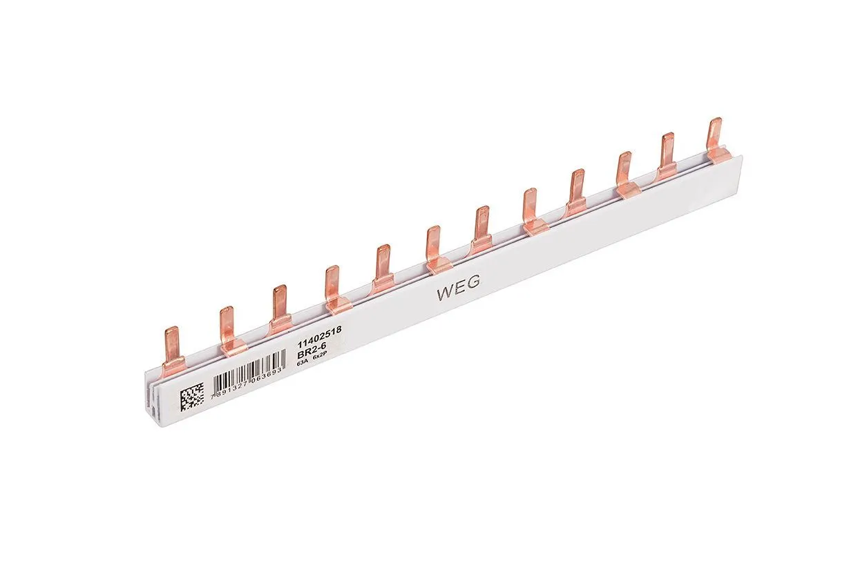 Imagem do produto Barramento Bifásico 80A com 57 Pólos ou 1 Metro
