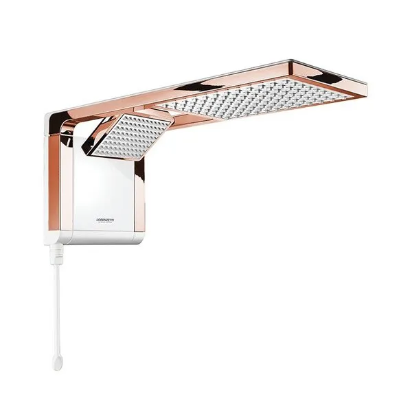 Imagem do produto Chuveiro Lorenzetti Acqua Duo Ultra Eletrônico Branco/rose Gold 127v