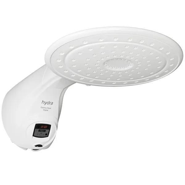 Imagem do produto Chuveiro Eletrônico Digital 127V (110V) 5500W Branco Optima Music Hydra