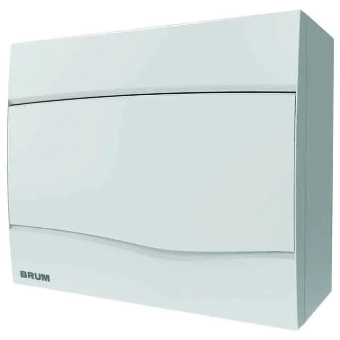 Imagem do produto Quadro PVC Disjuntor Embutir sem Barramento para 9 Disjuntores Branco - Brum