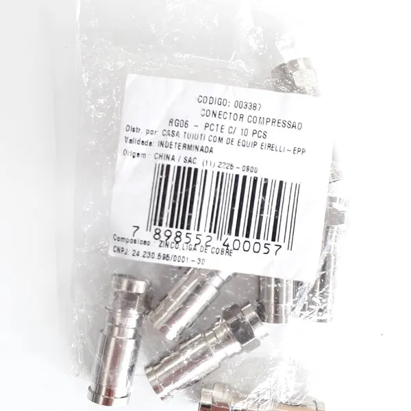 Imagem do produto Conector Compressao Rg06 c/10pçs