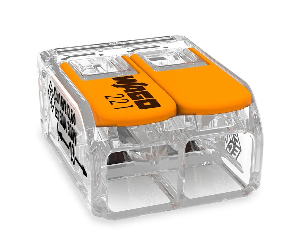 Imagem do produto Conector de emenda 2 Pólos - Flowpack 221-612 com 3 Wago